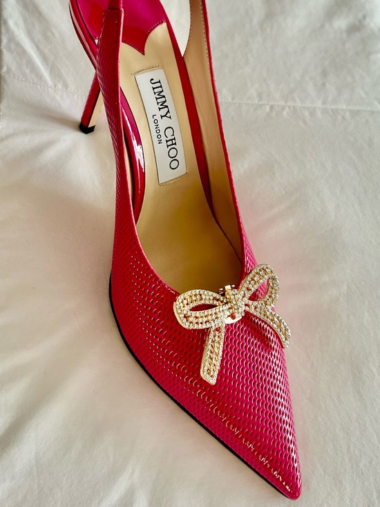 Jimmy Choo Shoes - Jimmy Choo! Pristine!!!🩷 Ivy 85 Heels Pump Hot Pink 38